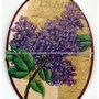 Tablou oval - Liliac
