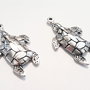 1b Pandantiv placat argint ''Turtle '' 25 X 43mm