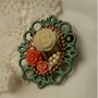 "Brooch vintage patina"