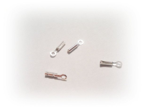 2b End cord placat argint  7 x 0,5mm