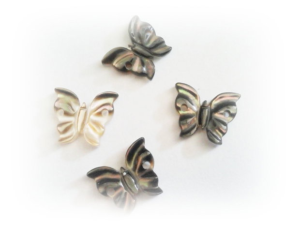 1b Link abalone shell '' Fluturas '' 12 x 12mm