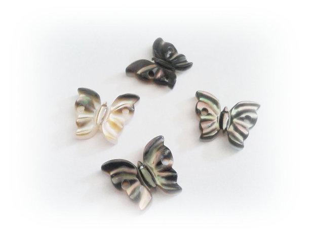 1b Link abalone shell '' Fluturas '' 12 x 12mm