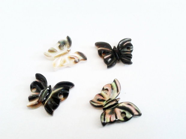 1b Link abalone shell '' Fluturas '' 12 x 12mm