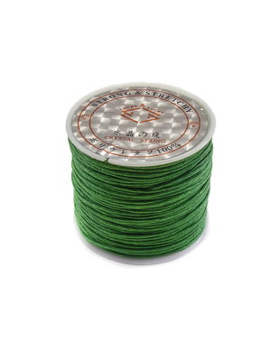 Snur bumbac cerat verde, 1 mm – 1 m (cod 17-43)