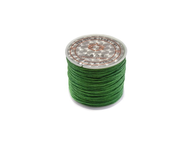 Snur bumbac cerat verde, 1 mm – 1 m (cod 17-43)