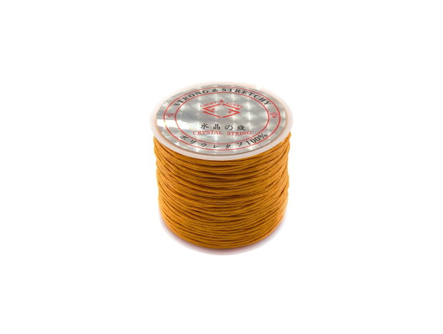 Snur bumbac cerat galben-portocaliu, 1 mm – 1 m (cod 17-44)