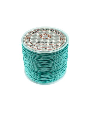 Snur bumbac cerat turcoaz, 1 mm – 1 m (cod 17-45)