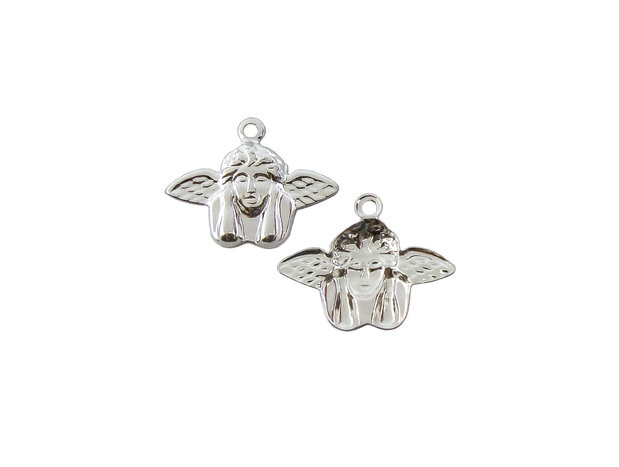 Charm ingeras, placat cu argint, 17x13,5 mm (cod 9-237)
