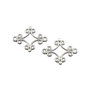Conector placat cu argint, 24x18 mm (cod 6-67)
