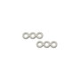 Conector placat cu argint, 12x4 mm (cod 6-77)