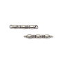 Conector placat cu argint antichizat, 22x3 mm (cod 6-82)