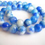 G186 Agate sfere alb albastre 11 mm
