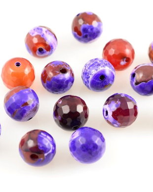 AG141 Agate fatetate mov-grena 10mm