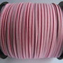SNUR ROZ IMITATIE PIELE INTOARSA - 3 X 1 MM - 1ML