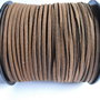 SNUR MARON IMITATIE PIELE INTOARSA - 3 X 1 MM - 1ML