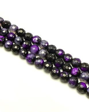 Agate, sfere fatetate 6 mm (cod 1-312)