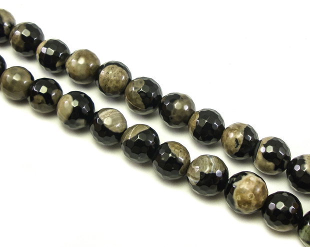 Agate, sfere fatetate 12 mm (cod 1-323)