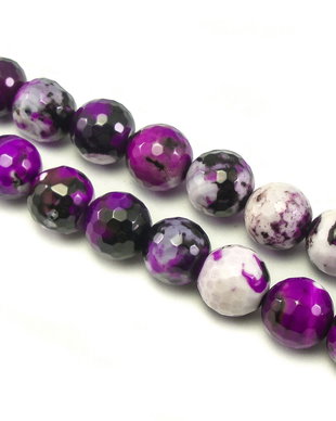 Agate, sfere fatetate 12 mm (cod 1-325)