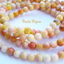 Agate degrade alb-galben-portocaliu cu pete negre aprox 6.5 mm