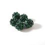 Margele shamballa, 6mm, verde padure # 2153
