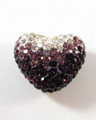 2157 - (2buc) Margele shamballa, 21x17mm