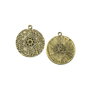 Pandantiv, finisaj bronz, 33,5x29,5 mm (cod 11-94)