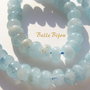 Aquamarine rondele 7x4-5 mm