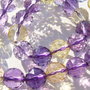 Ametist - citrin grad A (3 buc) microfatetat aprox 8.5 mm