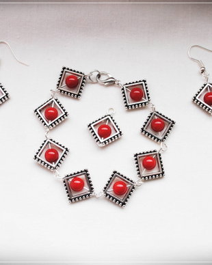 SET CORAL ROSU -VANDUT