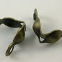 Capat colier, scoica, bronz antichizat