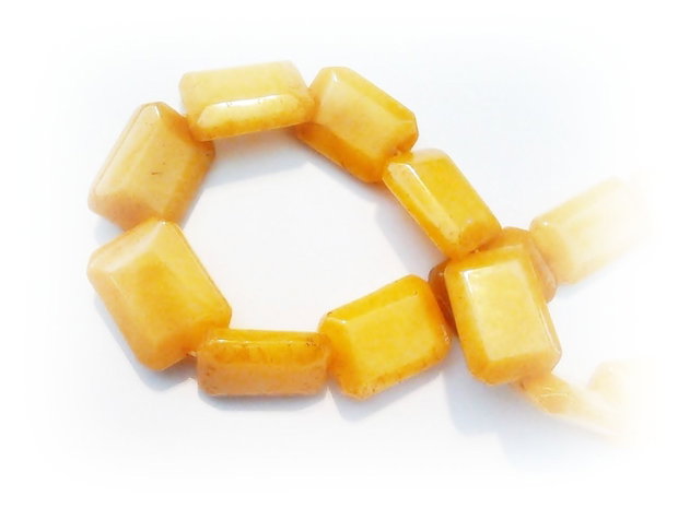1b Jad amber dreptunghiular fatetat 14 x 20 mm