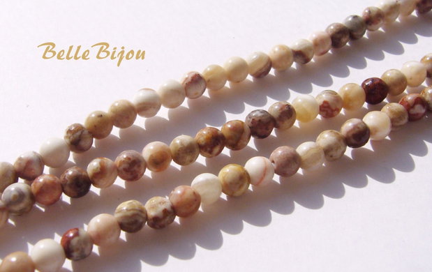 Mexico Crazy Lace Agate aprox 4.5 mm