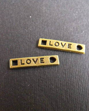 LINK '' LOVE '' BRONZ - 22 X 4,5 MM
