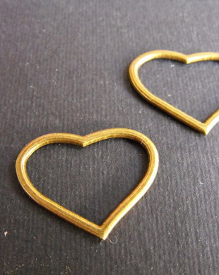 LINK INIMIOARA BRONZ- 27 X 21 MM