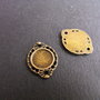 LINK - BAZA CABOCHON BRONZ - 19 X 14 MM