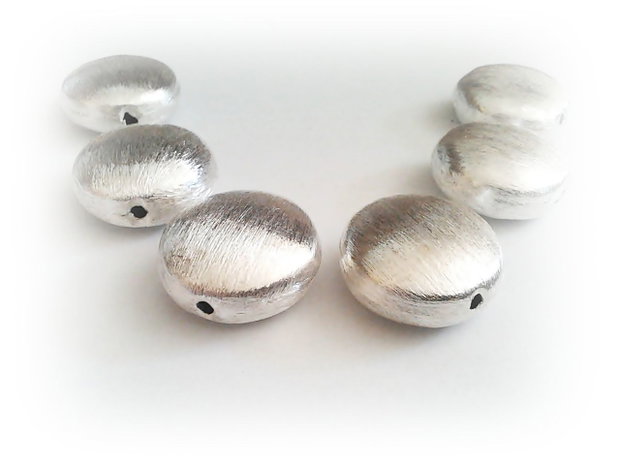 1b Margea decorativa alama placata argint 22 x 10mm
