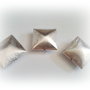 1b Margea decorativa alama placata argint  22 x 10mm