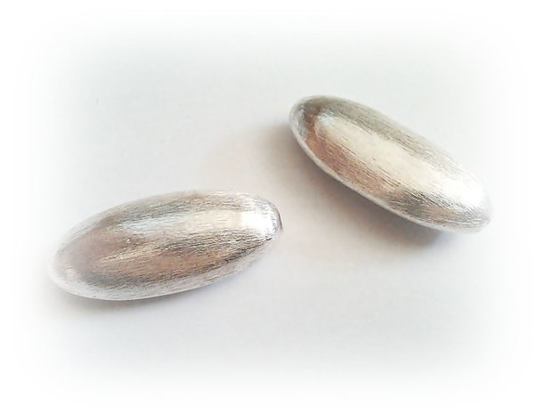1b Margea decorativa alama placata argint  36 x 15  x 10mm