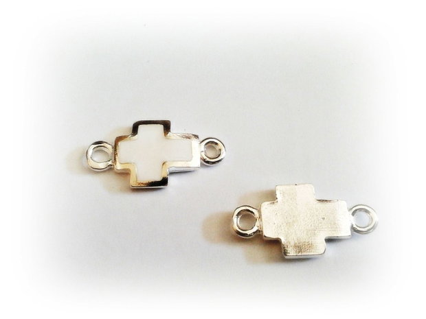 1b Link 'argintiu' White cross '' 11 x 22mm