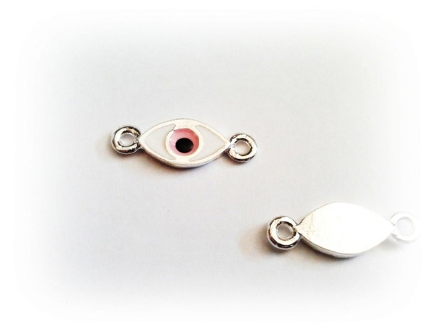1b Link  argintiu '' pink eye '' 7 x 20mm