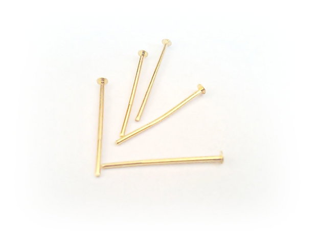 10b Ace cu cap placate aur 18 x 0,7mm (gp 02)