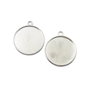 Baza cabochon, finisaj argintiu, 30 mm (cod 3-18)