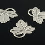 N334 Charms frunza argint tibetan 26x29mm