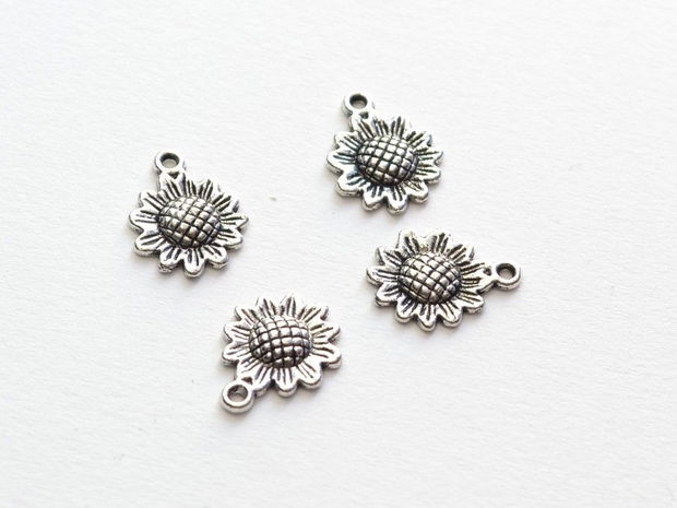 N338 Charms floarea soarelui 16x12mm