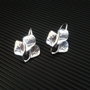 2b Tortite cercei placate rodiu 20 x 16mm