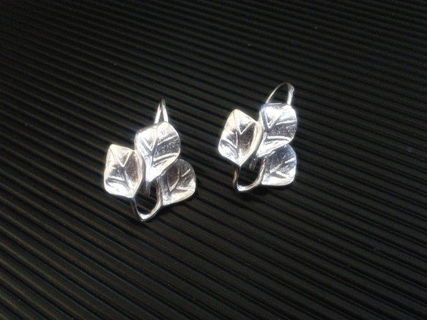 2b Tortite cercei placate rodiu 20 x 16mm