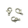 Inchizatoare tip carabina, finisaj argintiu antichizat, 13x8 mm (cod 13-51)