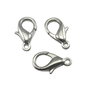 Inchizatoare tip carabina, finisaj argintiu antichizat, 18x11 mm (cod 13-54)