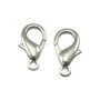Inchizatoare tip carabina, finisaj argintiu antichizat, 23x13 mm (cod 13-56)