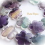 Rainbow fluorit flori aprox 20x6 mm
